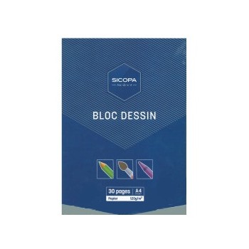 Bloc Dessin Canson A4 50 pages 120g/m²